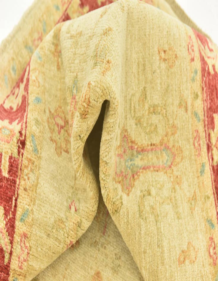 Detail image of  3' 5 x 4' 11  Hand Knotted Peshawar Ziegler Rug