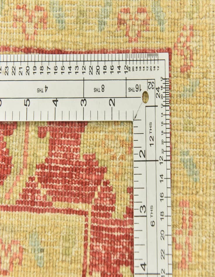 Detail image of  3' 5 x 4' 11  Hand Knotted Peshawar Ziegler Rug