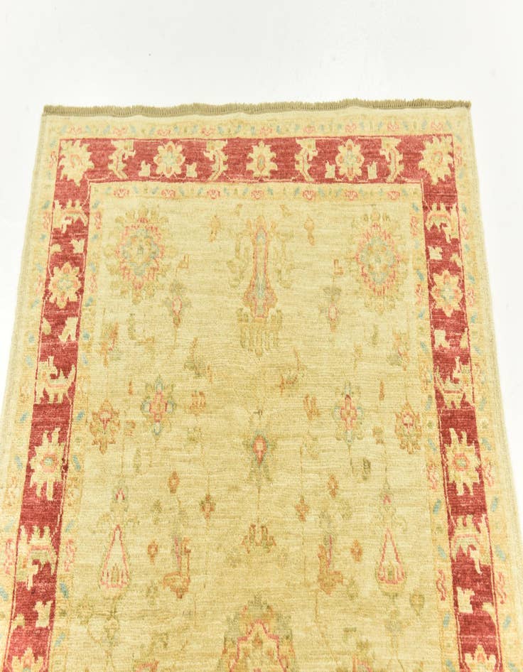 Detail image of  3' 5 x 4' 11  Hand Knotted Peshawar Ziegler Rug