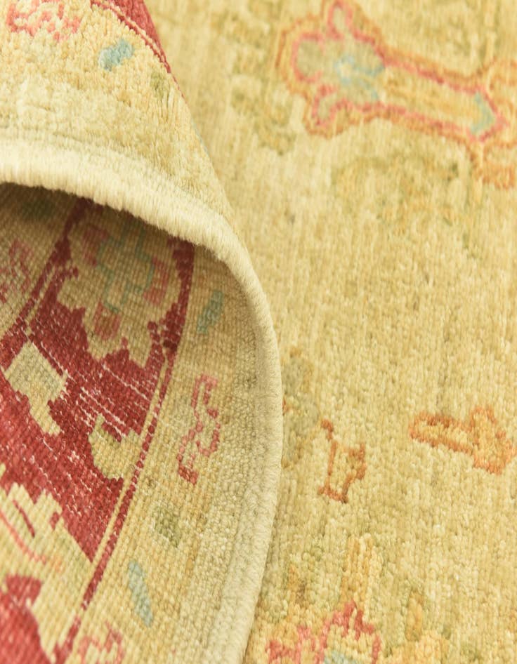 Detail image of  3' 5 x 4' 11  Hand Knotted Peshawar Ziegler Rug
