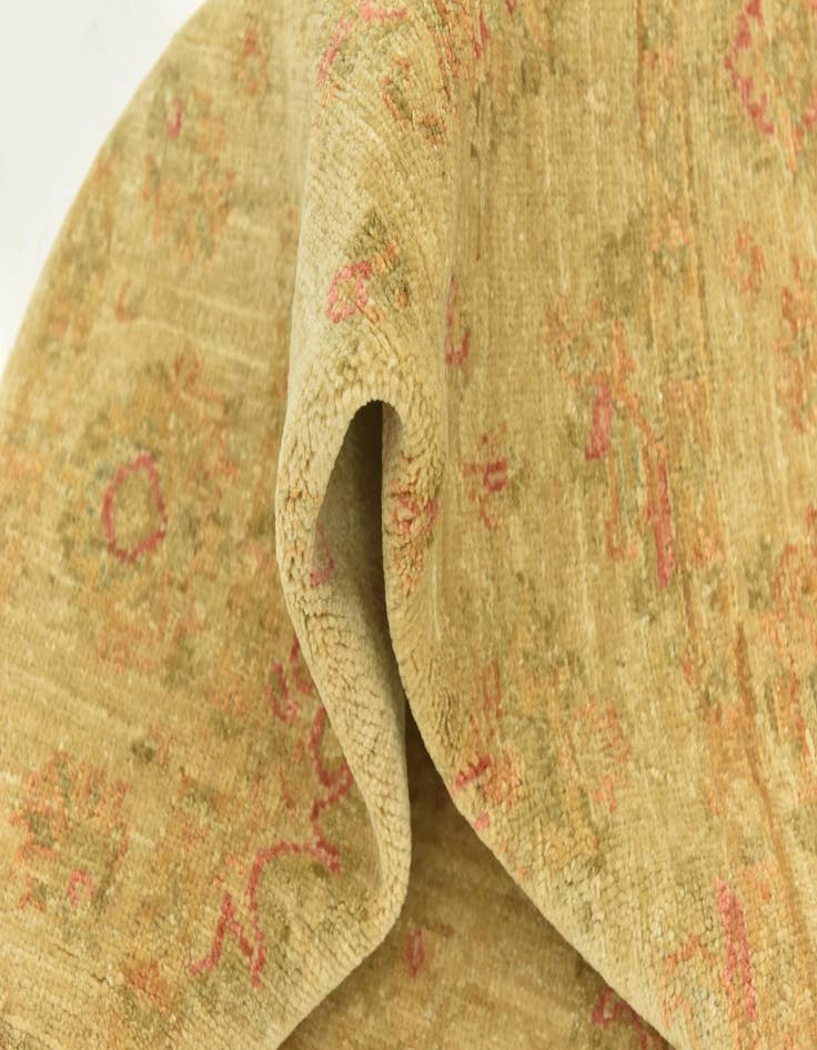 Detail image of  3' 4 x 4' 10  Hand Knotted Peshawar Ziegler Rug