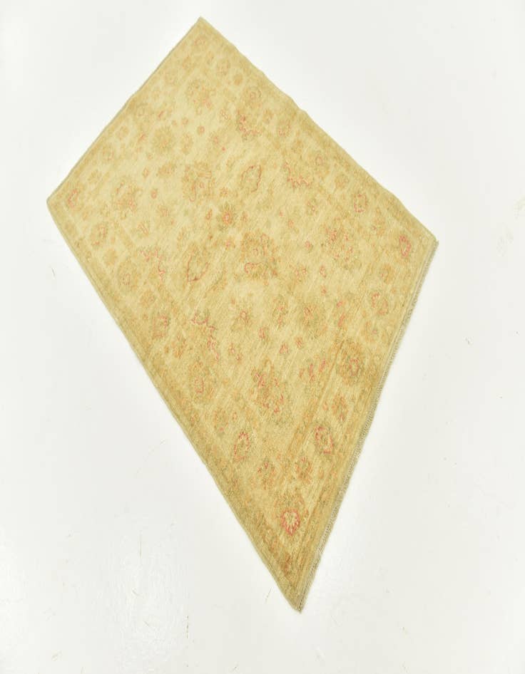 Detail image of  3' 4 x 4' 10  Hand Knotted Peshawar Ziegler Rug