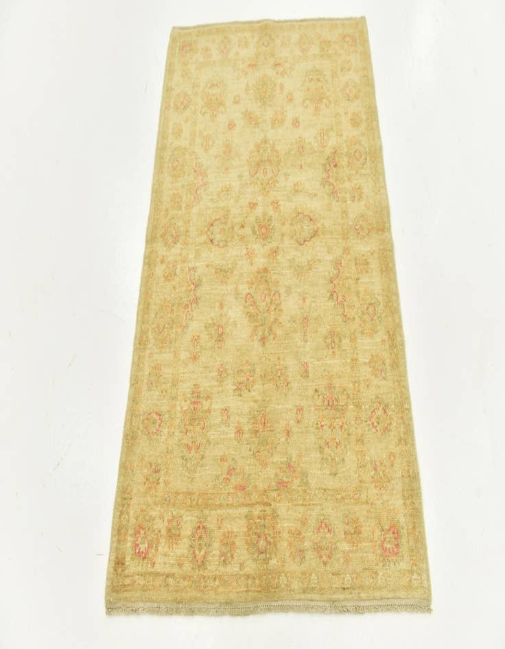 Detail image of  3' 4 x 4' 10  Hand Knotted Peshawar Ziegler Rug