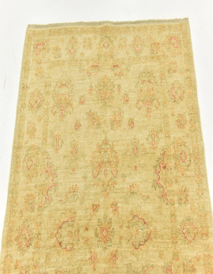 Detail image of  3' 4 x 4' 10  Hand Knotted Peshawar Ziegler Rug