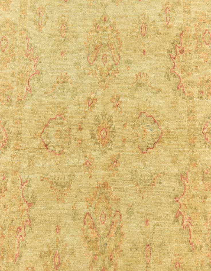 Detail image of  3' 4 x 4' 10  Hand Knotted Peshawar Ziegler Rug