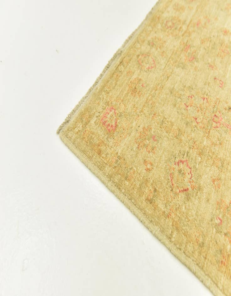 Detail image of  3' 4 x 4' 10  Hand Knotted Peshawar Ziegler Rug