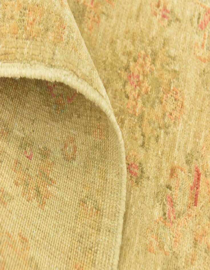 Detail image of  3' 4 x 4' 10  Hand Knotted Peshawar Ziegler Rug