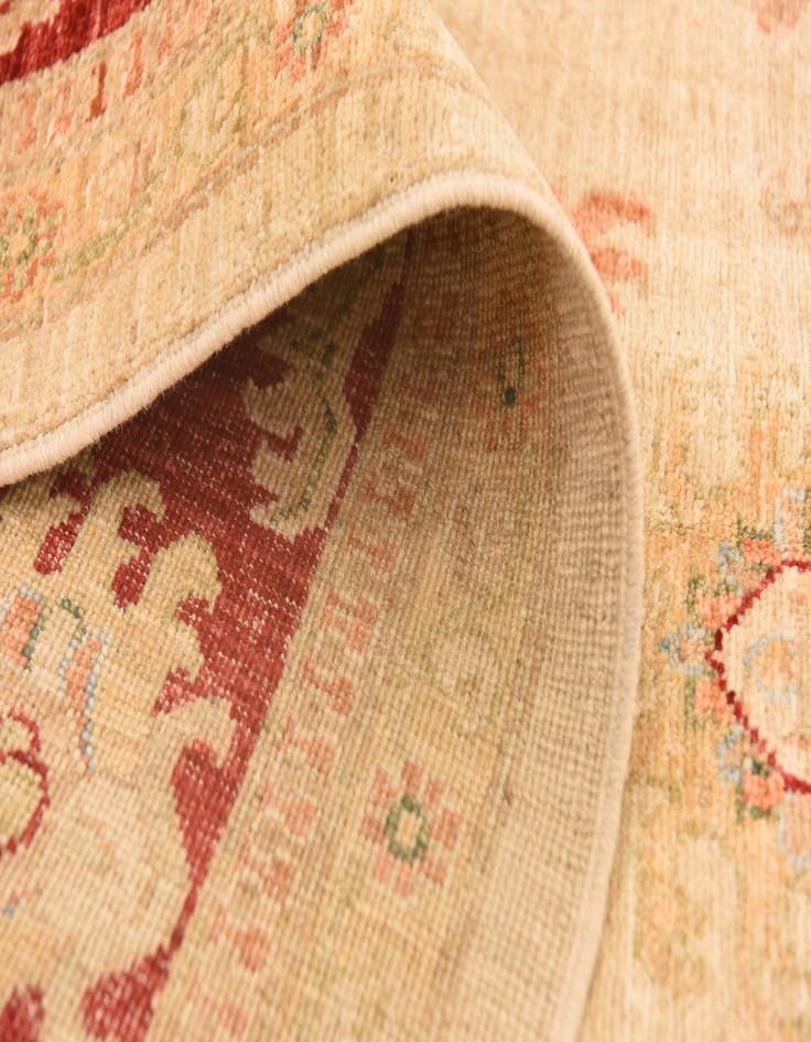 Detail image of  8' 5 x 11' 3  Hand Knotted Peshawar Ziegler Rug