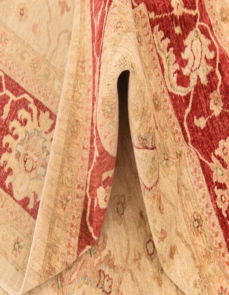 Detail image of  8' 5 x 11' 3  Hand Knotted Peshawar Ziegler Rug