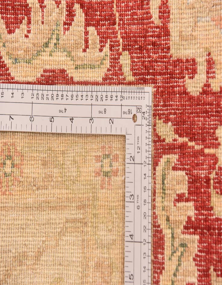 Detail image of  8' 5 x 11' 3  Hand Knotted Peshawar Ziegler Rug