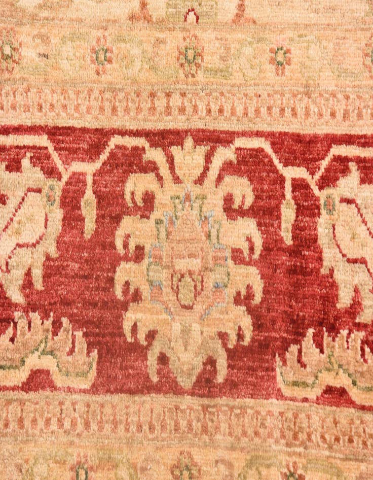 Detail image of  8' 5 x 11' 3  Hand Knotted Peshawar Ziegler Rug