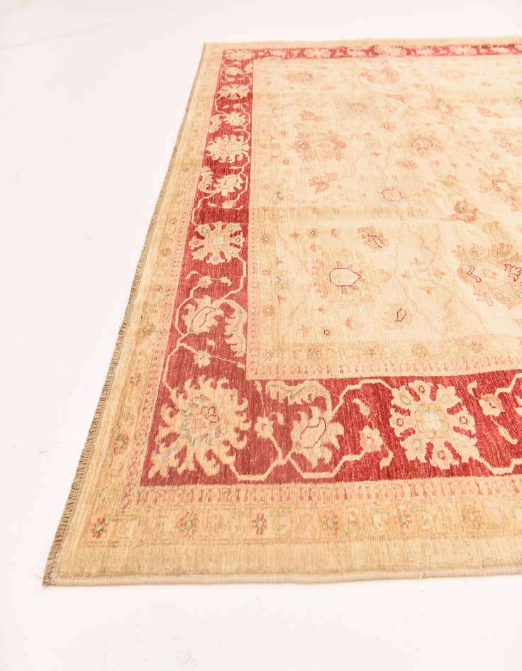 Detail image of  8' 5 x 11' 3  Hand Knotted Peshawar Ziegler Rug