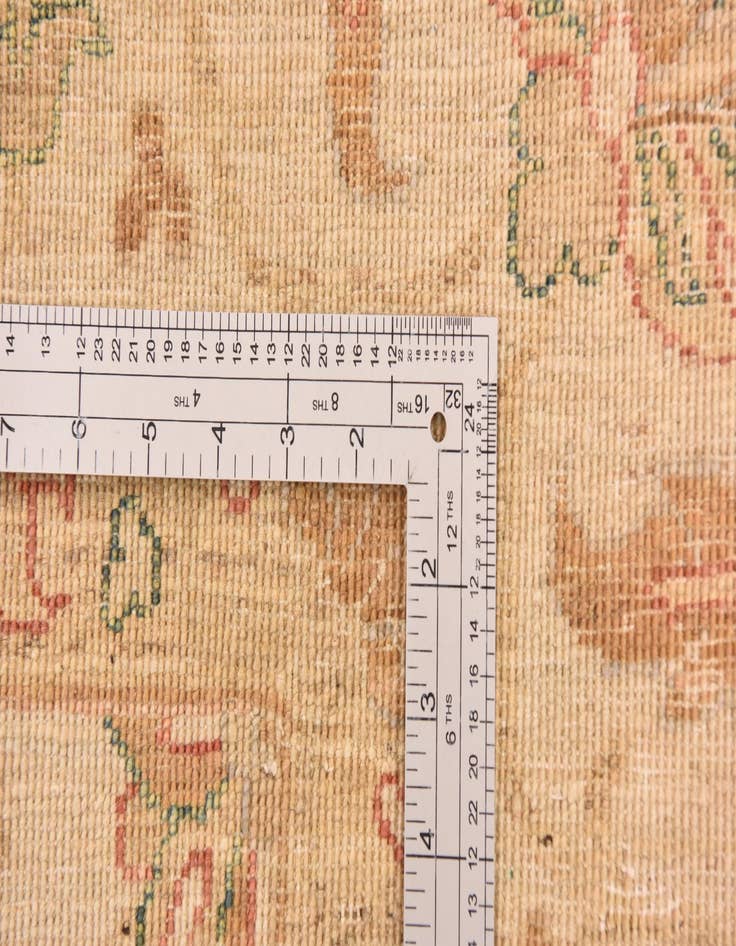 Detail image of  6' 5 x 8' 3  Hand Knotted Peshawar Ziegler Rug