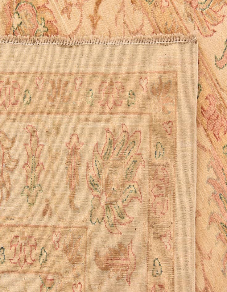 Detail image of  6' 5 x 8' 3  Hand Knotted Peshawar Ziegler Rug
