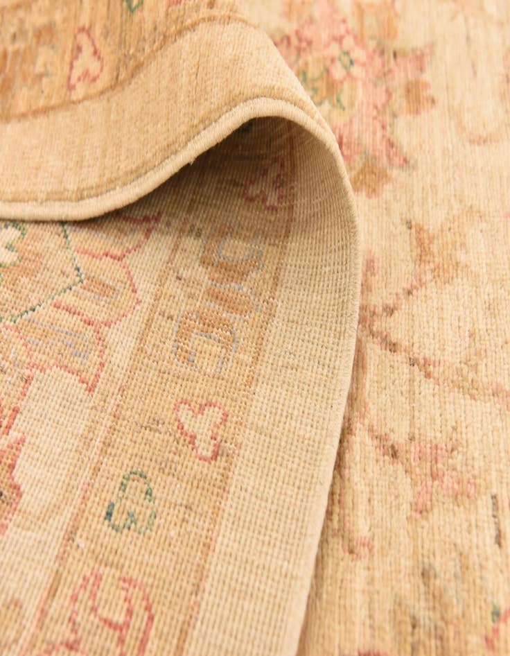 Detail image of  6' 5 x 8' 3  Hand Knotted Peshawar Ziegler Rug