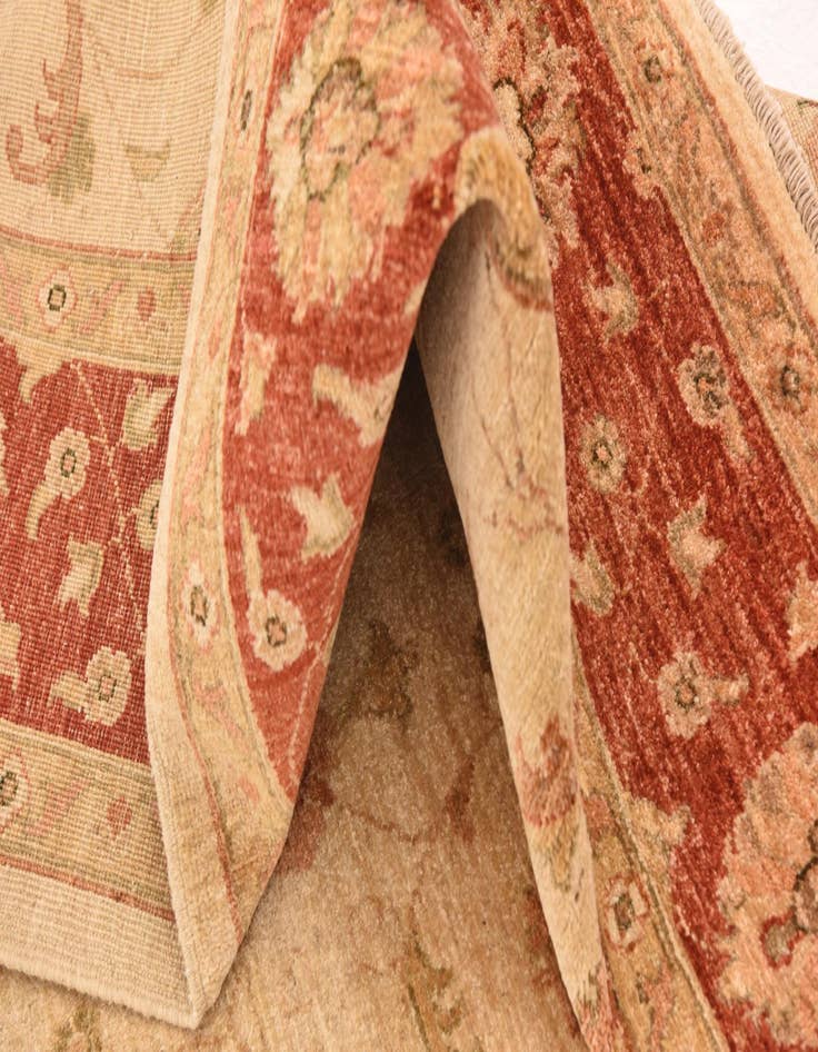 Detail image of  6' 8 x 8' 2  Hand Knotted Peshawar Ziegler Rug