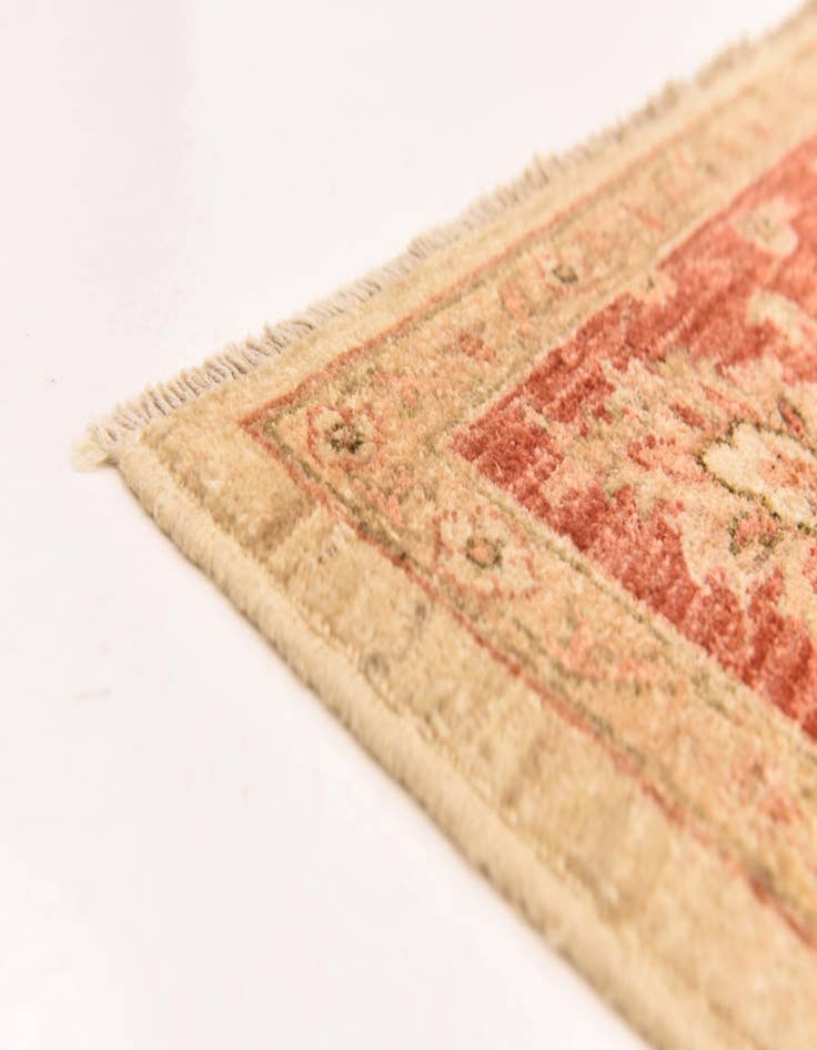 Detail image of  6' 8 x 8' 2  Hand Knotted Peshawar Ziegler Rug