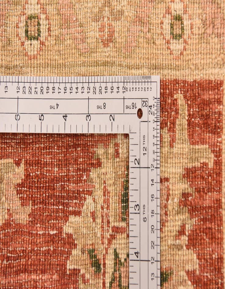 Detail image of  6' 3 x 8' 3  Hand Knotted Peshawar Ziegler Rug