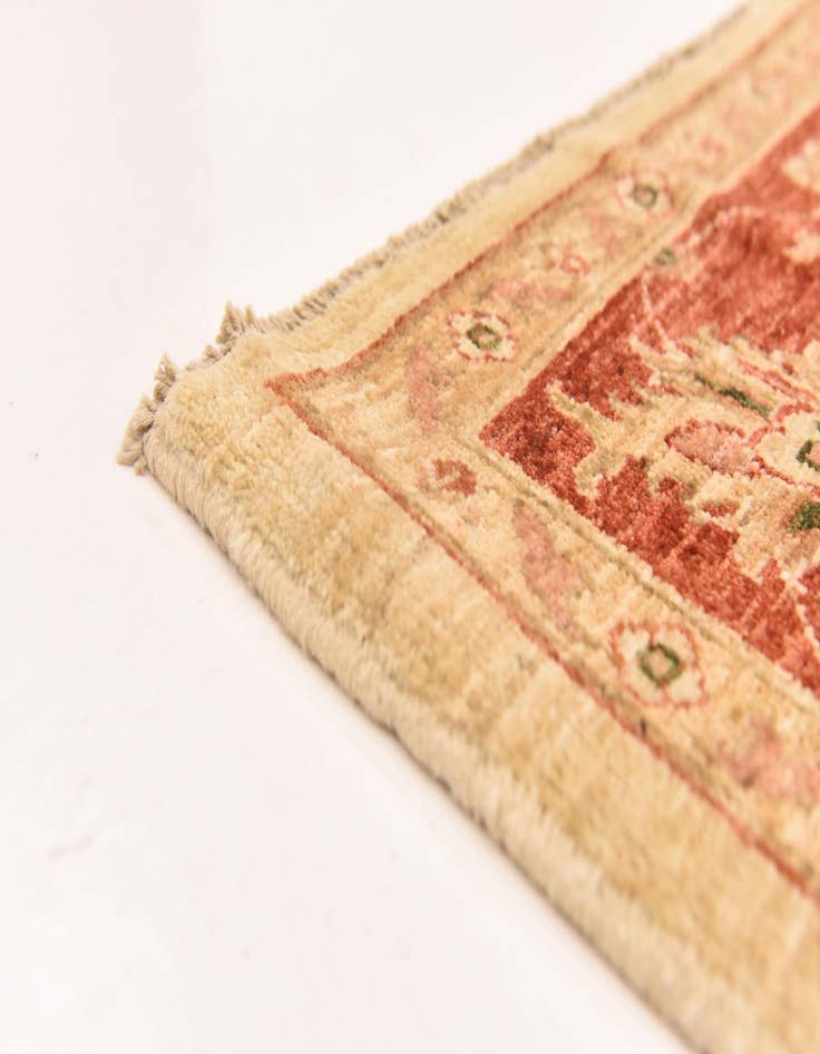 Detail image of  6' 3 x 8' 3  Hand Knotted Peshawar Ziegler Rug