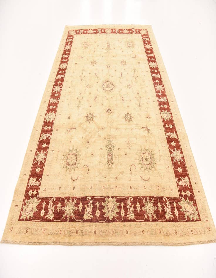 Detail image of  7' x 9' 9  Hand Knotted Peshawar Ziegler Rug