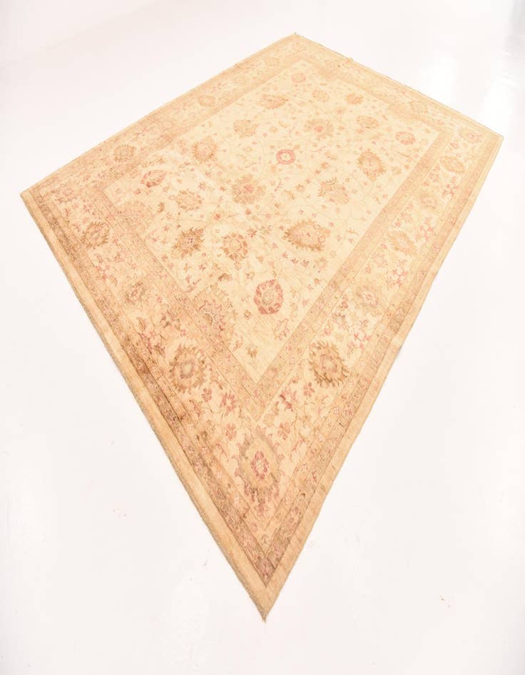 Detail image of  9' 2 x 11' 10  Hand Knotted Peshawar Ziegler Rug