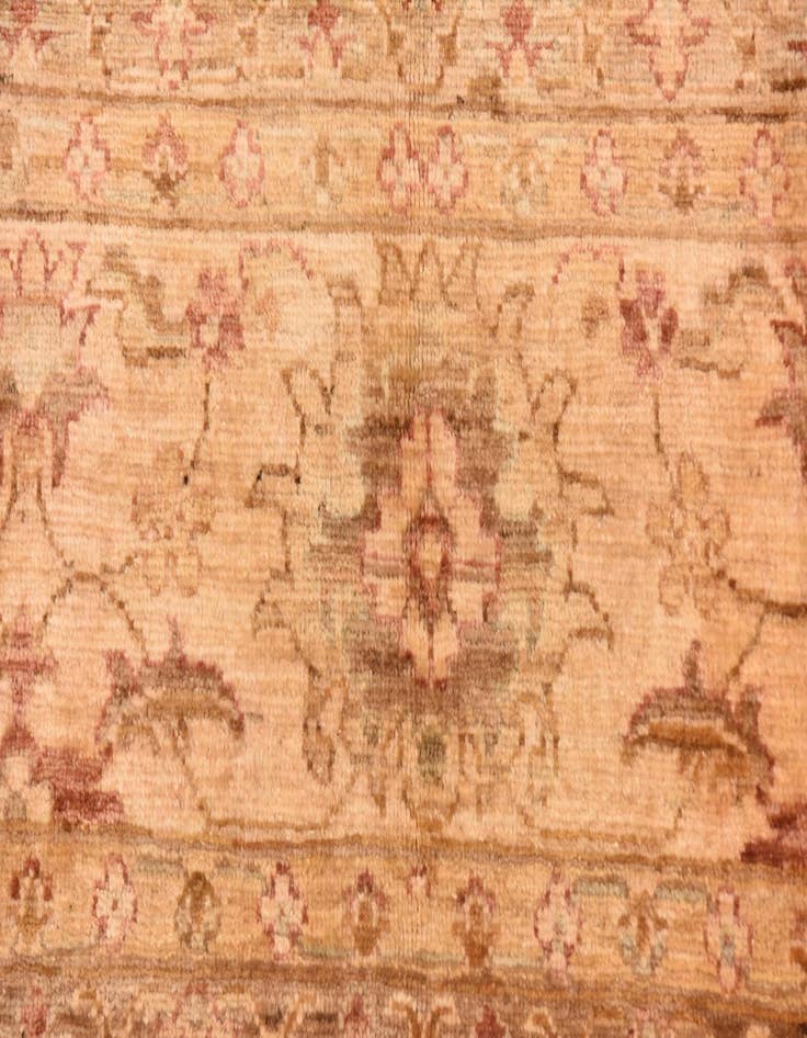 Detail image of  9' 2 x 11' 10  Hand Knotted Peshawar Ziegler Rug