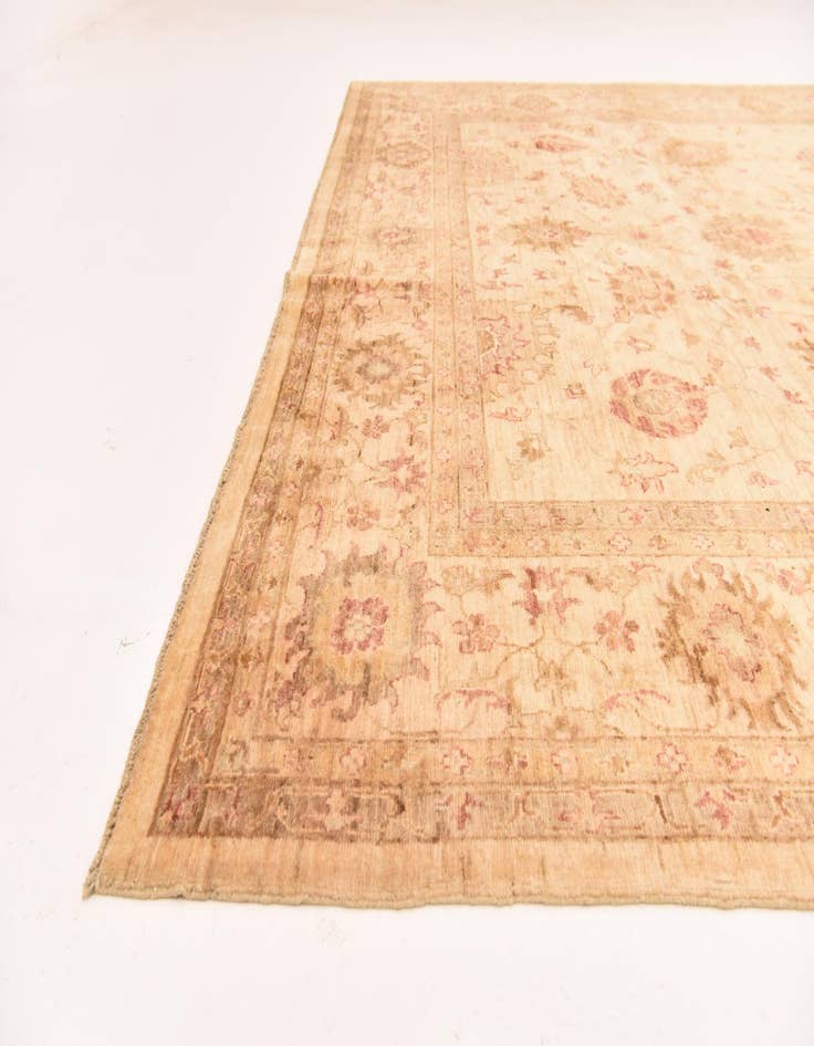 Detail image of  9' 2 x 11' 10  Hand Knotted Peshawar Ziegler Rug