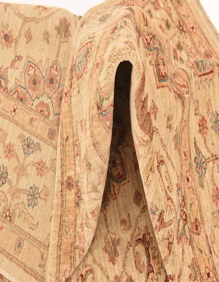 Detail image of  6' 7 x 8' 5  Hand Knotted Peshawar Ziegler Rug