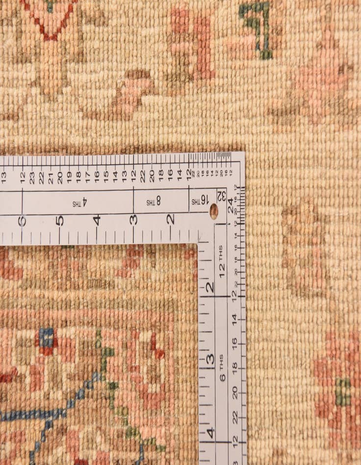 Detail image of  6' 7 x 8' 5  Hand Knotted Peshawar Ziegler Rug