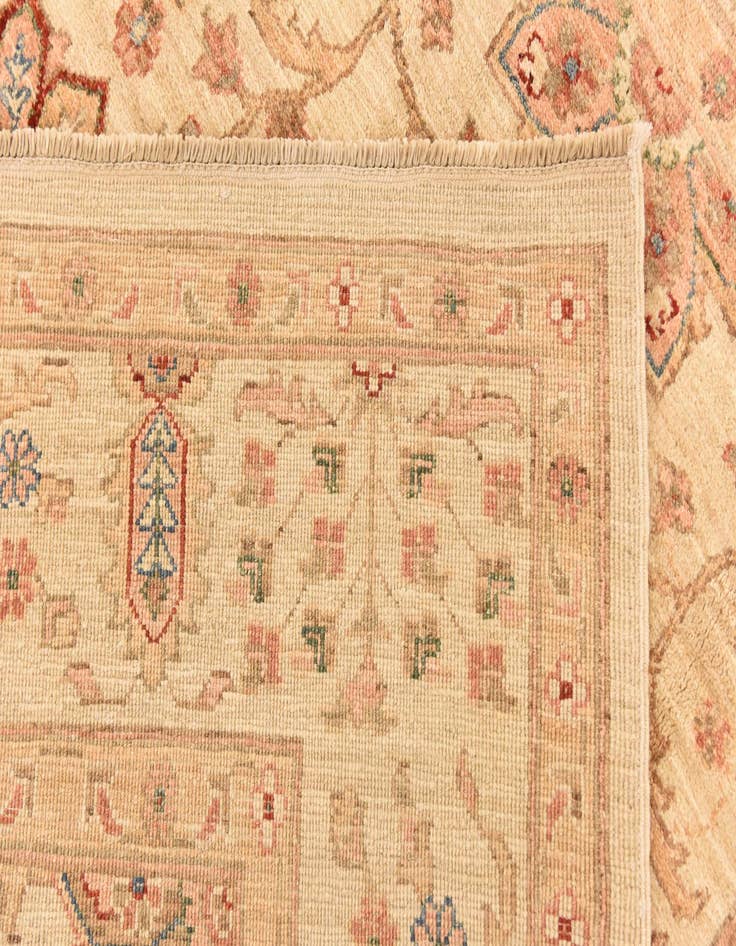 Detail image of  6' 7 x 8' 5  Hand Knotted Peshawar Ziegler Rug