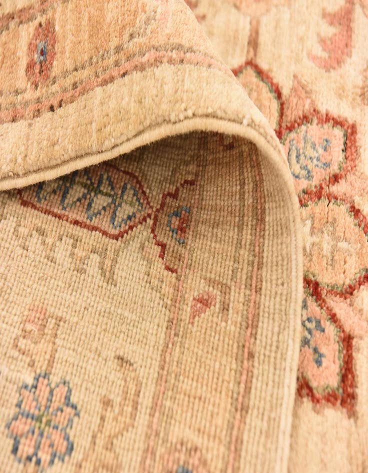 Detail image of  6' 7 x 8' 5  Hand Knotted Peshawar Ziegler Rug