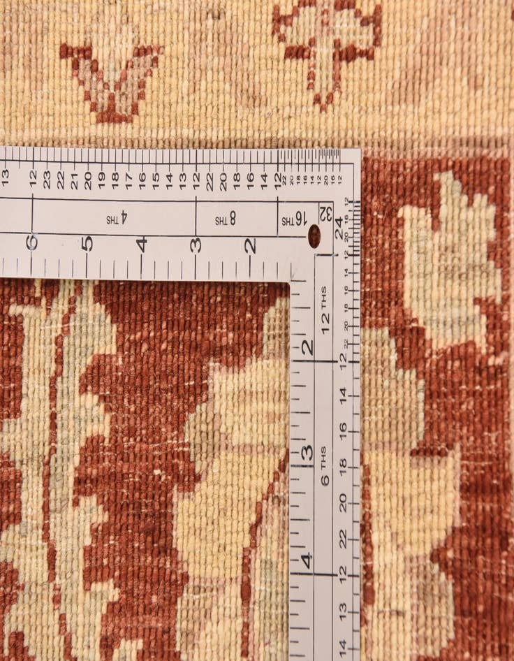 Detail image of  5' 7 x 7' 7  Hand Knotted Peshawar Ziegler Rug