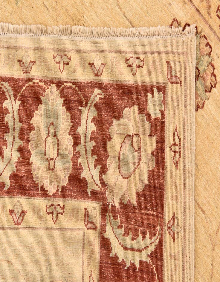 Detail image of  5' 7 x 7' 7  Hand Knotted Peshawar Ziegler Rug