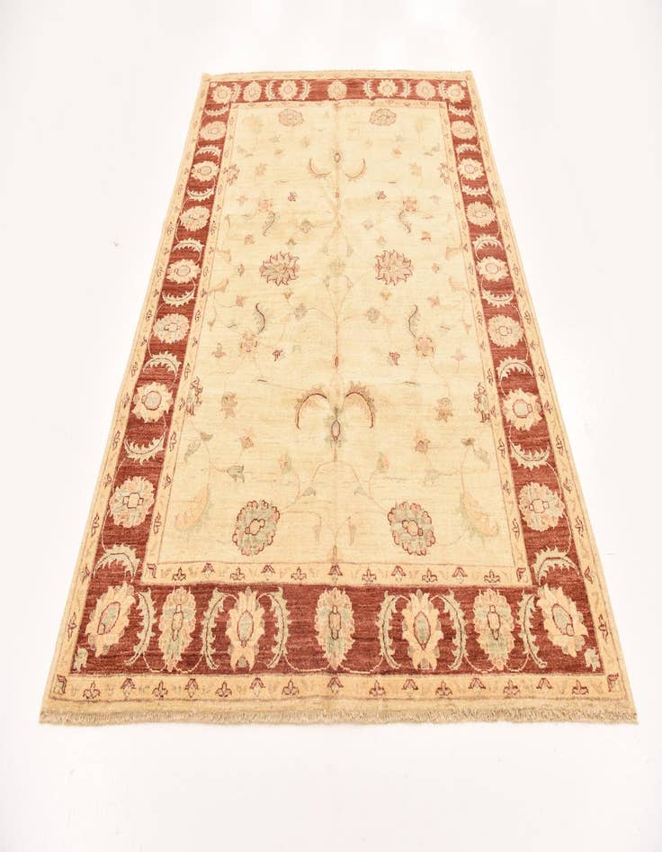 Detail image of  5' 7 x 7' 7  Hand Knotted Peshawar Ziegler Rug