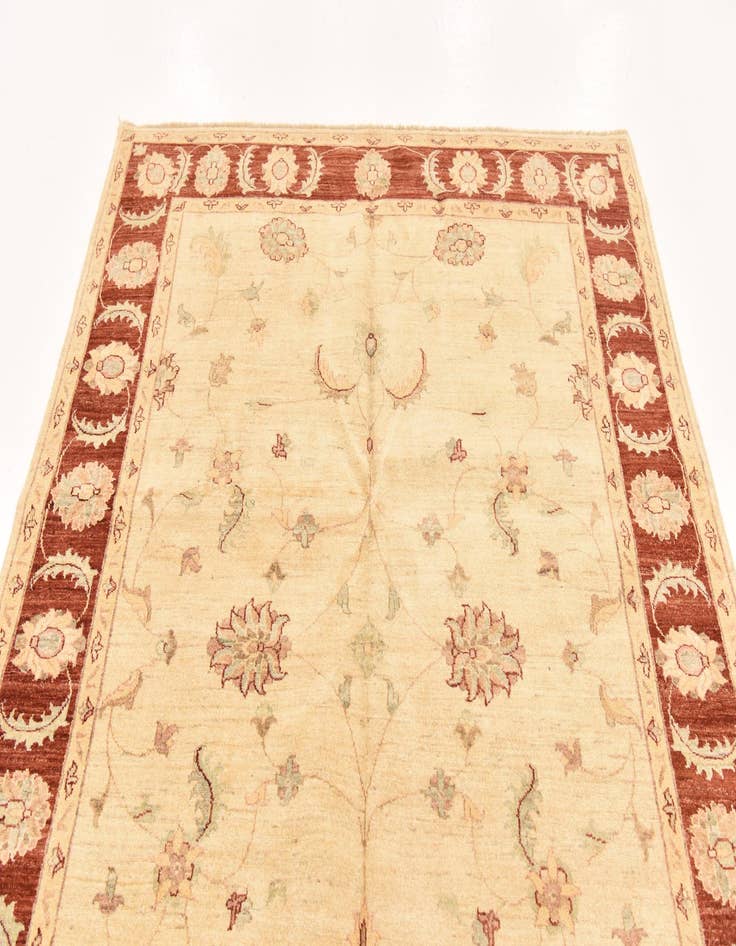 Detail image of  5' 7 x 7' 7  Hand Knotted Peshawar Ziegler Rug