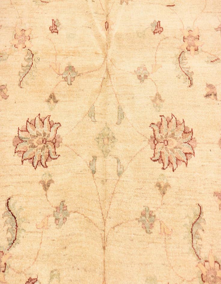 Detail image of  5' 7 x 7' 7  Hand Knotted Peshawar Ziegler Rug