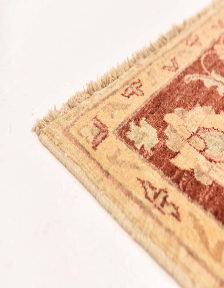 Detail image of  5' 7 x 7' 7  Hand Knotted Peshawar Ziegler Rug