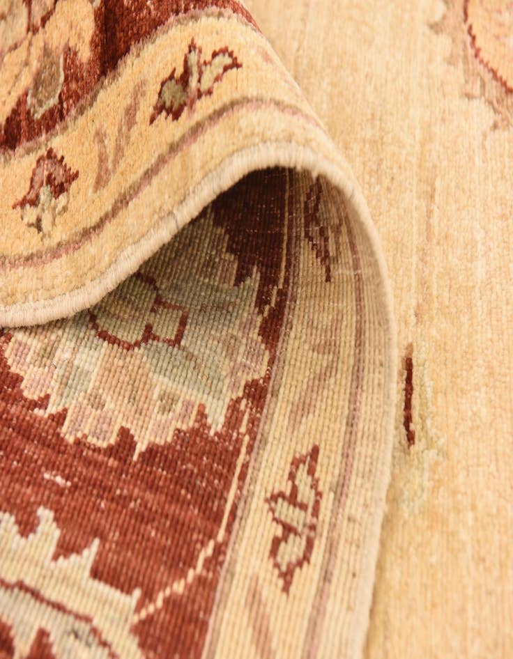 Detail image of  5' 7 x 7' 7  Hand Knotted Peshawar Ziegler Rug