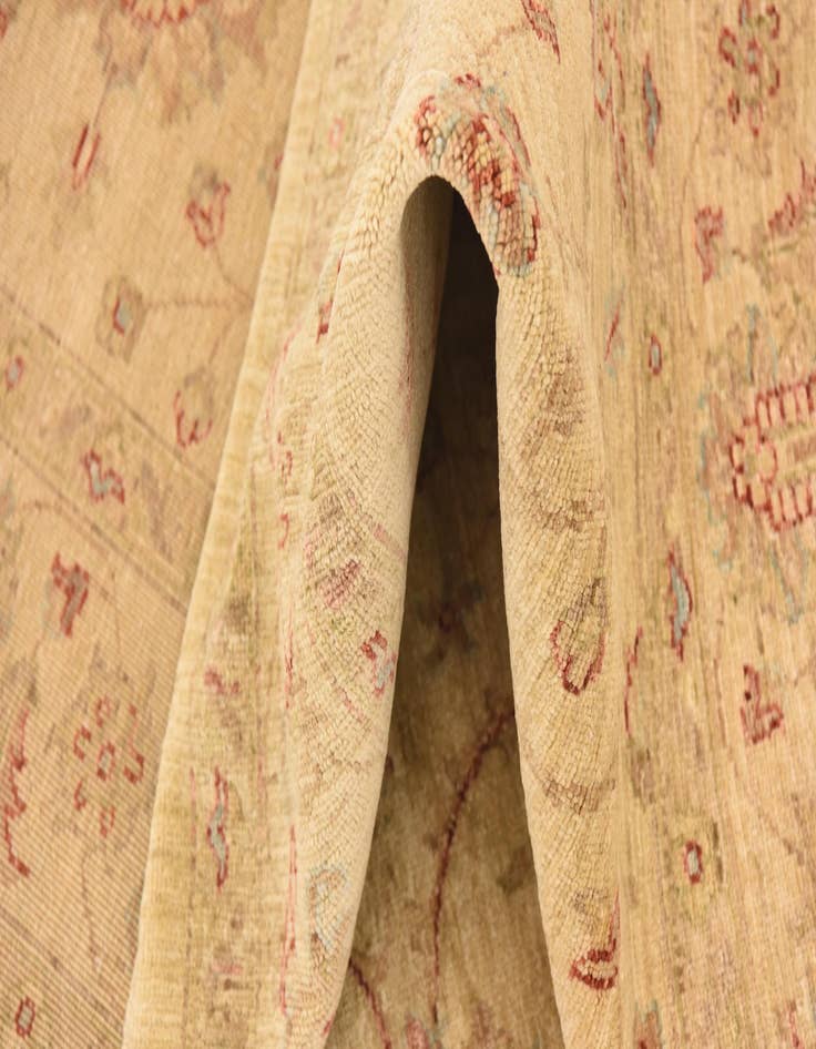 Detail image of  5' 8 x 7' 6  Hand Knotted Peshawar Ziegler Rug