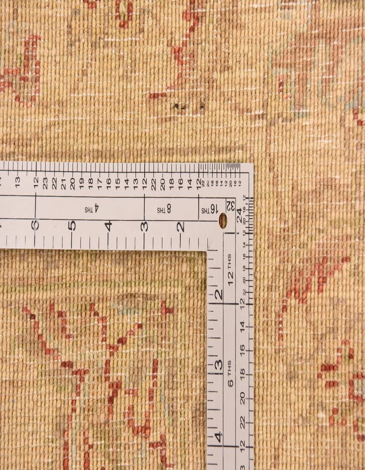 Detail image of  5' 8 x 7' 6  Hand Knotted Peshawar Ziegler Rug