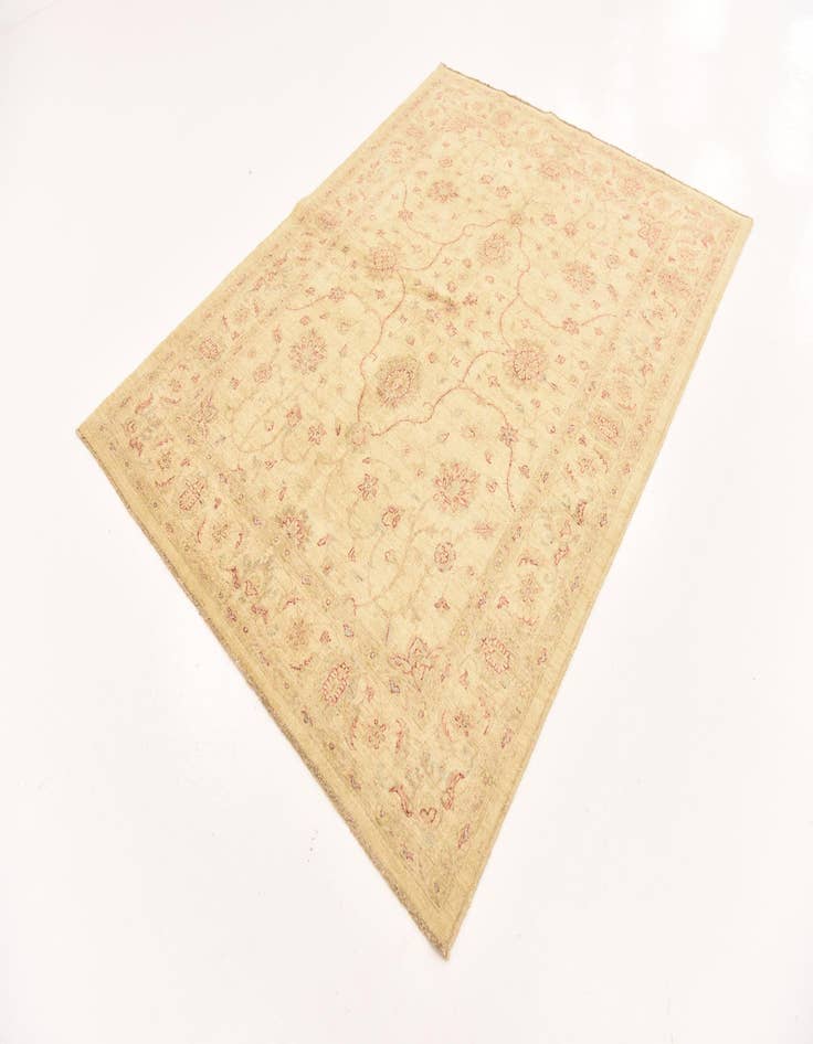 Detail image of  5' 8 x 7' 6  Hand Knotted Peshawar Ziegler Rug