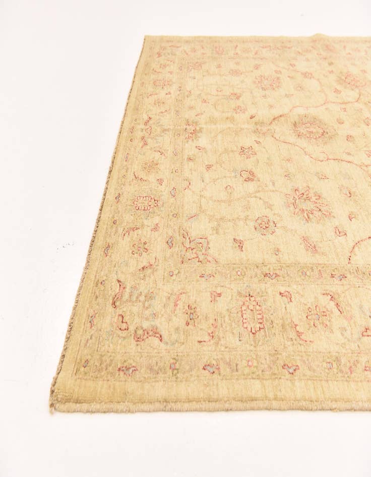 Detail image of  5' 8 x 7' 6  Hand Knotted Peshawar Ziegler Rug