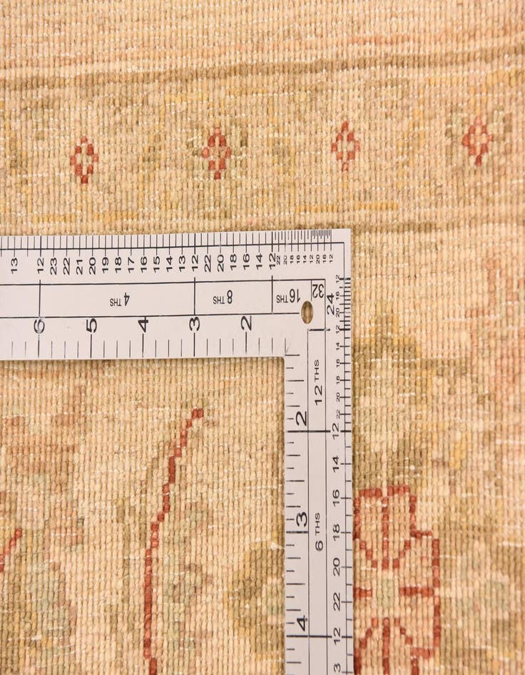 Detail image of  6' 5 x 7' 10  Hand Knotted Peshawar Ziegler Rug