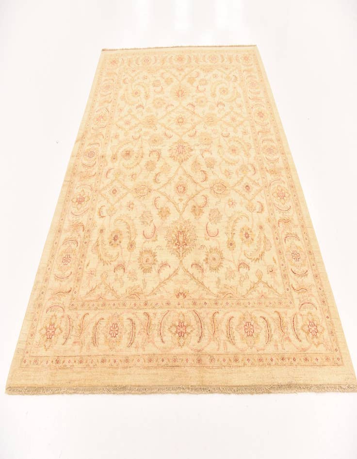 Detail image of  6' 5 x 7' 10  Hand Knotted Peshawar Ziegler Rug