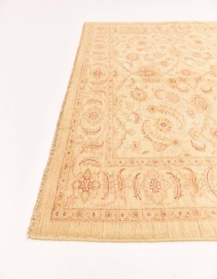 Detail image of  6' 5 x 7' 10  Hand Knotted Peshawar Ziegler Rug