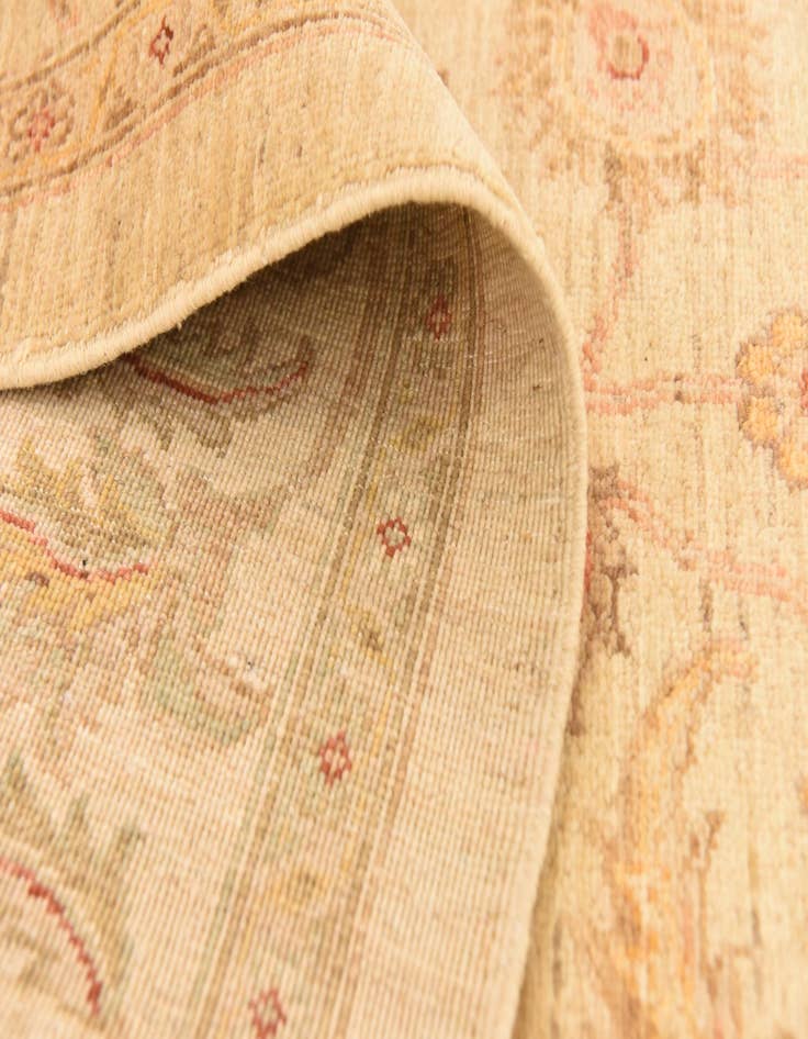 Detail image of  6' 5 x 7' 10  Hand Knotted Peshawar Ziegler Rug