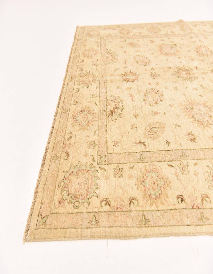 Detail image of  5' 9 x 7' 10  Hand Knotted Peshawar Ziegler Rug