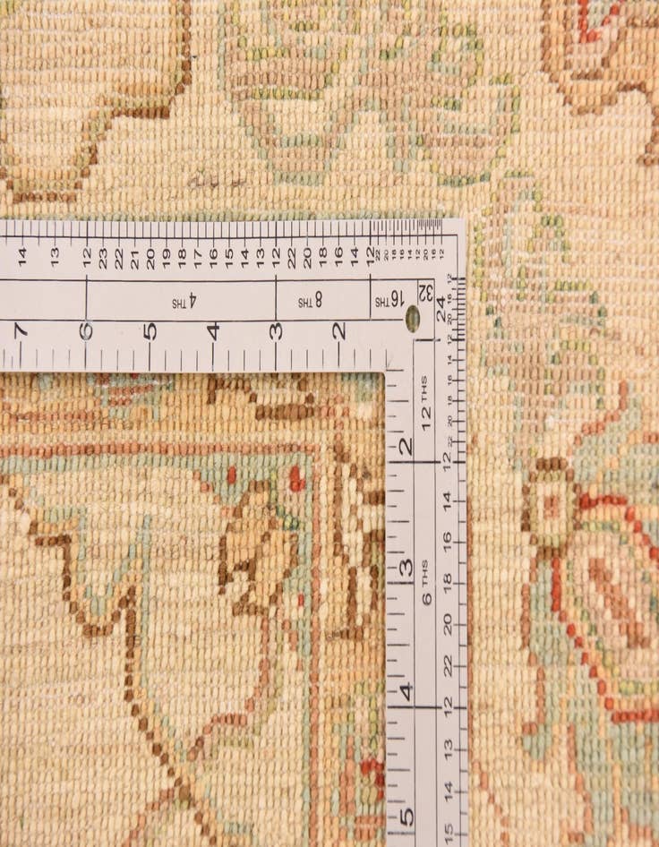 Detail image of  5' 10 x 8' 3  Hand Knotted Peshawar Ziegler Rug