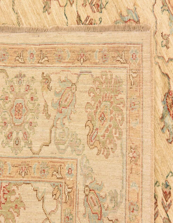 Detail image of  5' 10 x 8' 3  Hand Knotted Peshawar Ziegler Rug