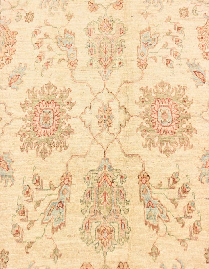 Detail image of  5' 10 x 8' 3  Hand Knotted Peshawar Ziegler Rug